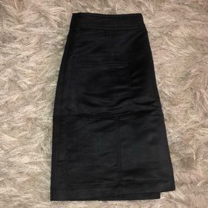 Suede skirt